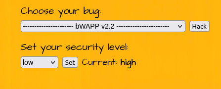bWAPP - Session Management (Strong Sessions) Security level high