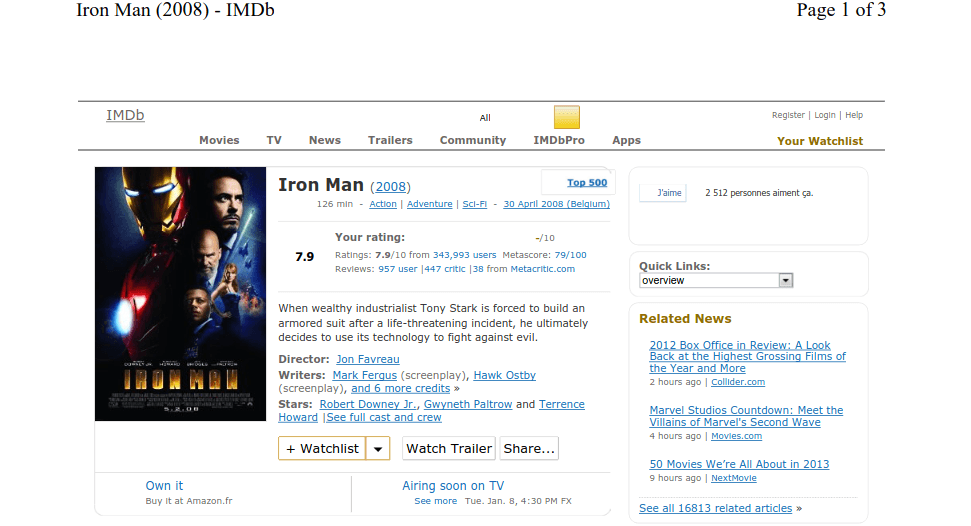 bWAPP - Robots File Iron Man (2008)