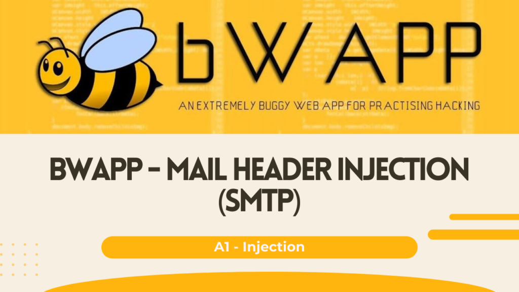 bWAPP - Mail Header Injection (SMTP)