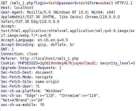 bWAPP - XML/Xpath Injection (Login Form) Burpsuite intercept