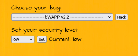 bWAPP - Text Files (Accounts) Security level Low