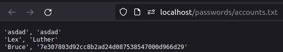 bWAPP - Text Files (Accounts) accounts.txt