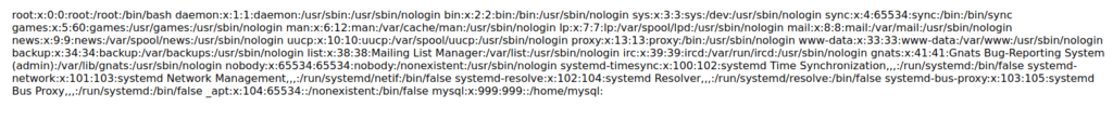 Mutillidae - Arbitrary File Inclusion /etc/passwd file