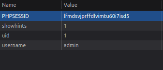 Mutillidae – Authentication Bypass (Cookies) Cookies