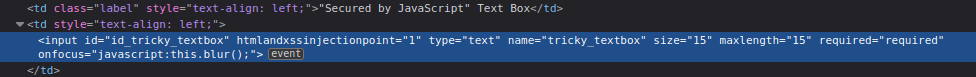 Mutillidae - Client-side Control Challenge Source code