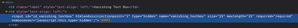 Mutillidae - Client-side Control Challenge Source code