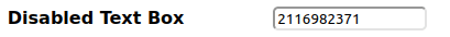 Mutillidae - Client-side Control Challenge Disabled Text Box