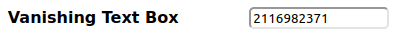 Mutillidae - Client-side Control Challenge Vanishing Text Box