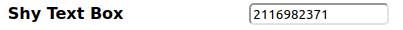 Mutillidae - Client-side Control Challenge Shy Text Box