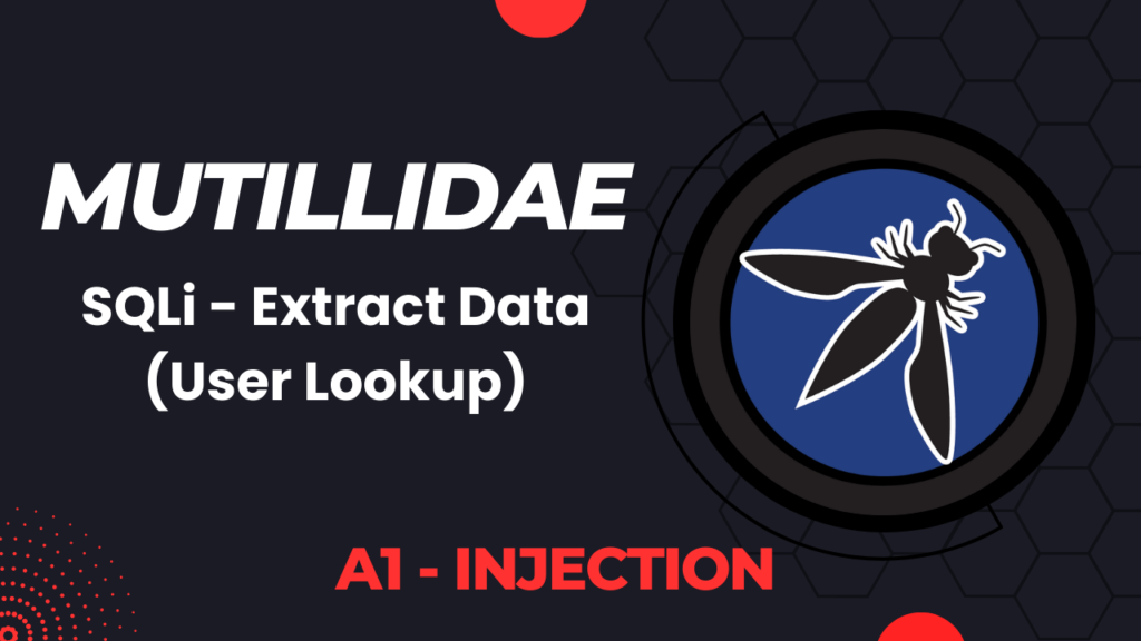 Mutillidae - SQLi: Extract Data (User Lookup)