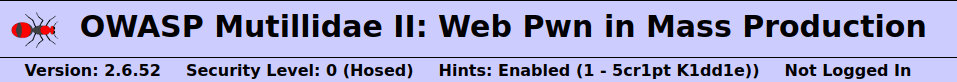 Mutillidae - SQLi via JSON (Pentest Tool lookup AJAX) Security level 0