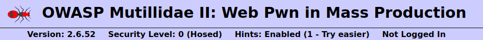 Mutillidae - HTML Injection (Poll Question) Security level 0