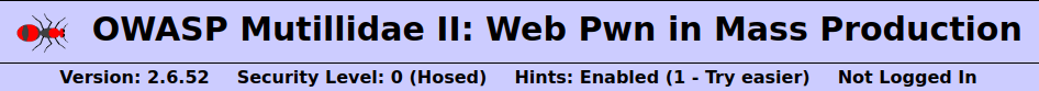 Mutillidae - Unrestricted File Upload Security level 0