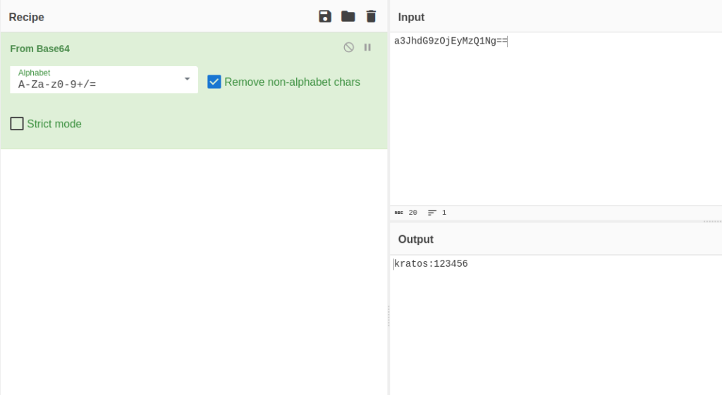 Webgoat - Crypto Basics Cyberchef base64 decode