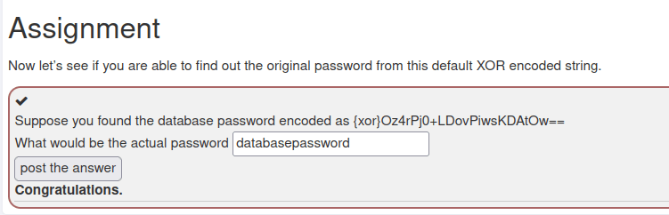 Webgoat - Crypto Basics Challenge completed