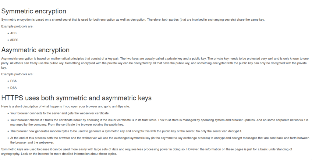 Webgoat - Crypto Basics 4. Symmetric and Asymmetric encryption