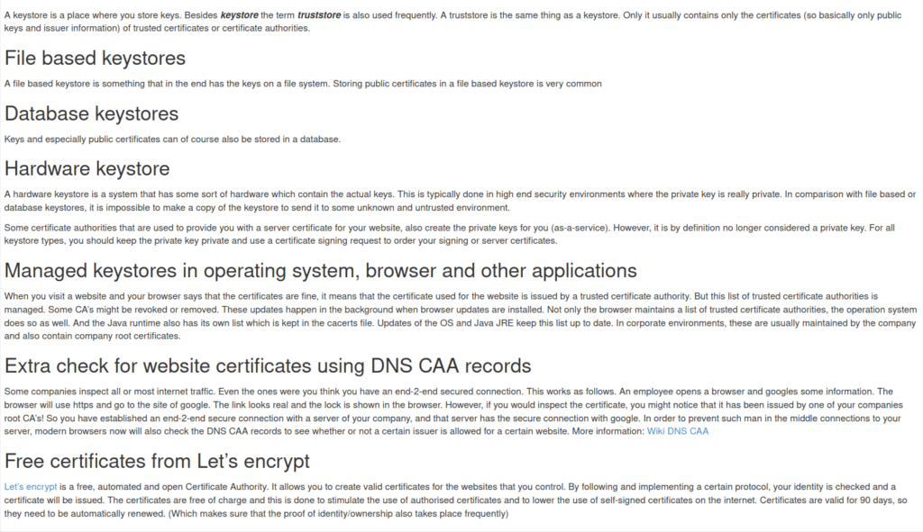 Webgoat - Crypto Basics 5. Keystores