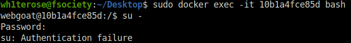 Webgoat - Crypto Basics docker exec