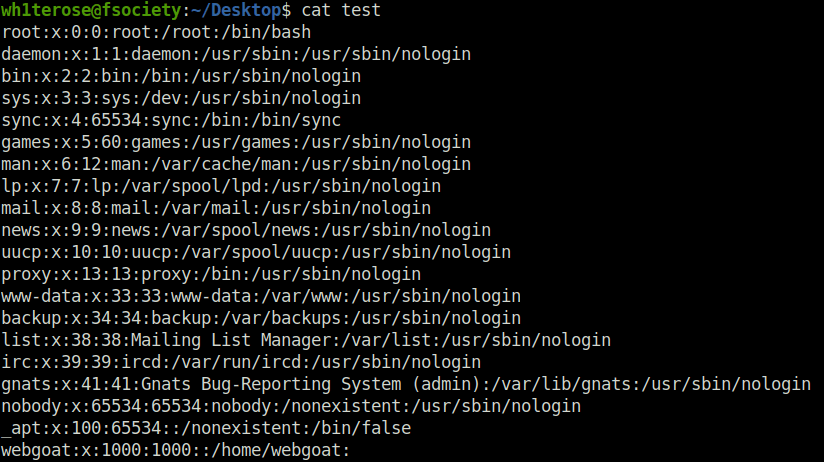 Webgoat - Crypto Basics cat test