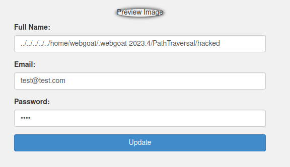 Webgoat - Path traversal payload