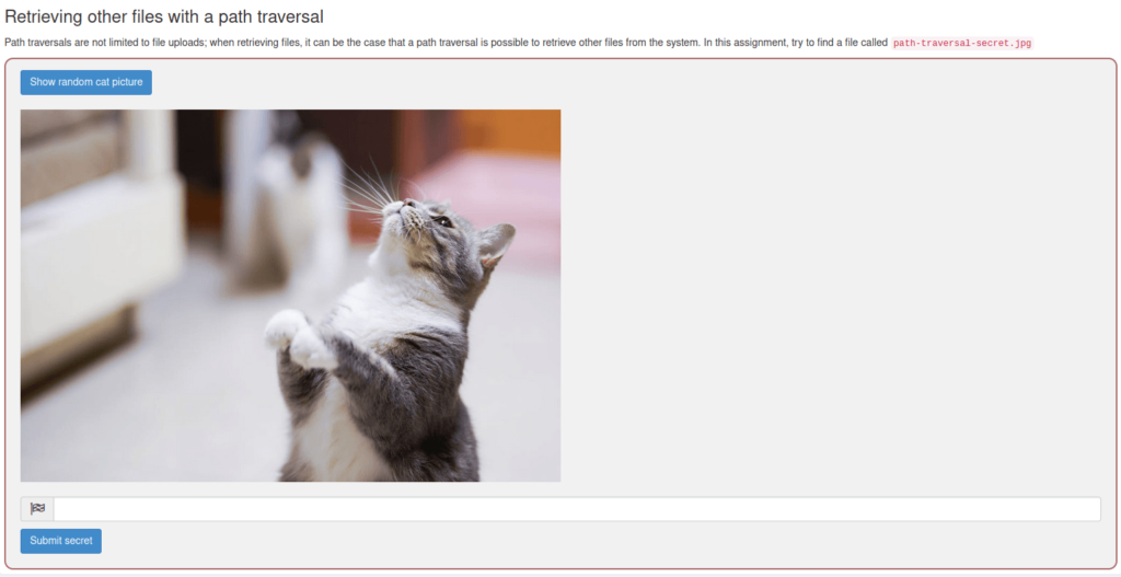Webgoat - Path traversal Retrieving other files with a path traversal