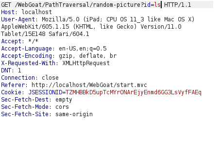 Webgoat - Path traversal payload