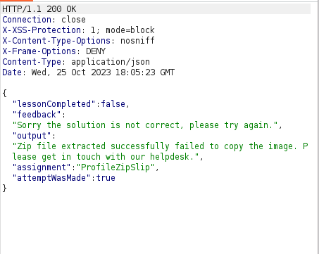 Webgoat - Path traversal Zip error