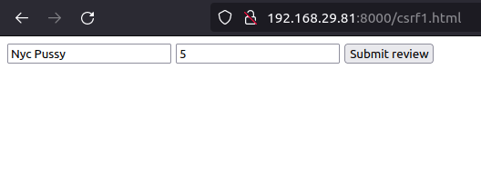 Webgoat - Cross-Site Request Forgeries csrf1.html