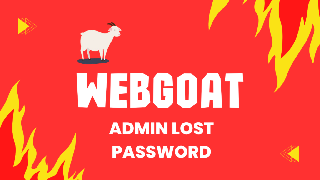 Webgoat - Admin lost password