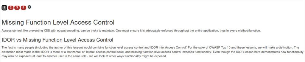 Webgoat - Missing Function Level Access Control Missing Function Level Access Control
