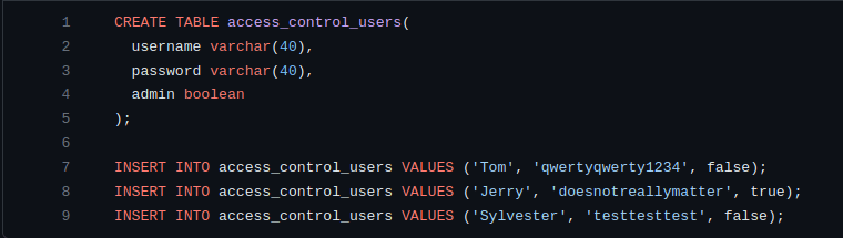 Webgoat - Missing Function Level Access Control Source code