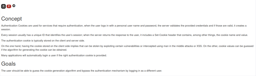 Webgoat - Spoofing an Authentication Cookie Spoofing an Authentication Cookie
