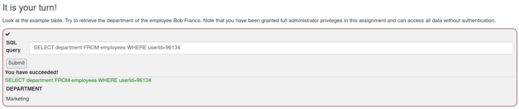Webgoat - SQL Injection (Intro) 1. What is SQL ?