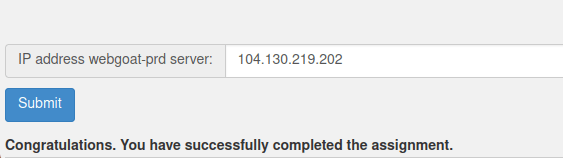 Webgoat - SQL Injection (Mitigation) Challenge completed