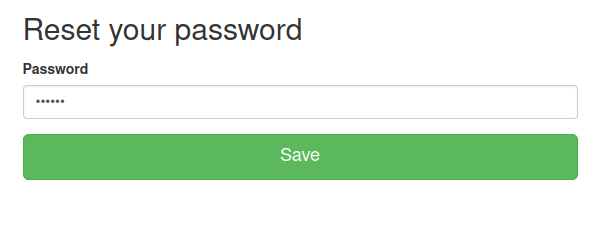 Webgoat - Password reset Reset Password