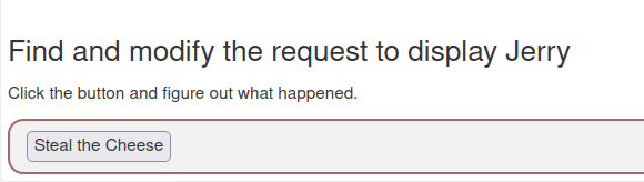 Webgoat - Server-Side Request Forgery 1. Find and modify the request to display Jerry