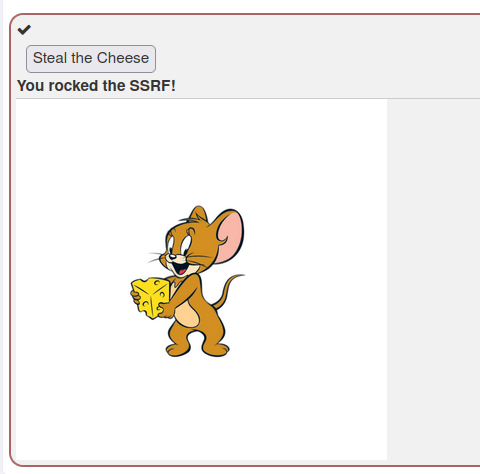 Webgoat - Server-Side Request Forgery Challenge completed