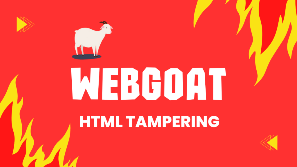 Webgoat - HTML tampering