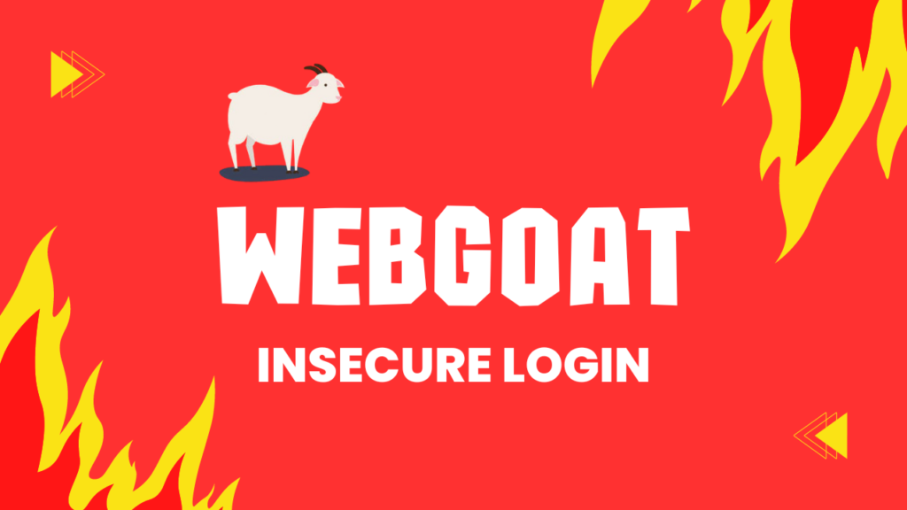 Webgoat - Insecure Login