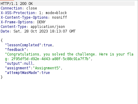 Webgoat - Without password Bypass successful