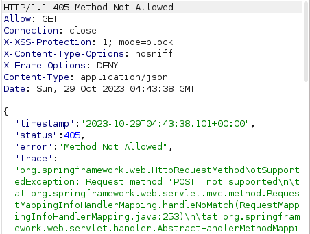 Webgoat - Without account Burpsuite Response