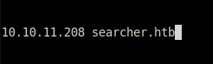 HTB - Busqueda adding hostname