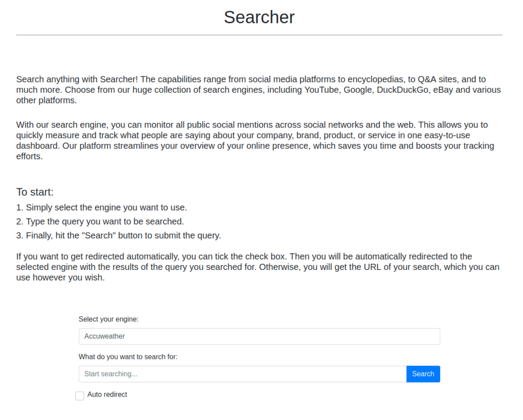 HTB - Busqueda Searcher