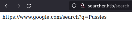 HTB - Busqueda searching for pussies