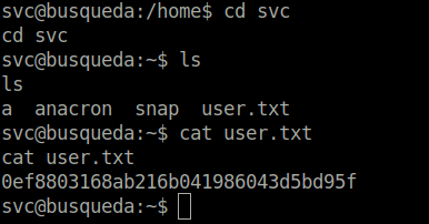 HTB - Busqueda user.txt
