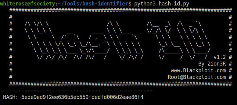 HTB - Busqueda hash identifier