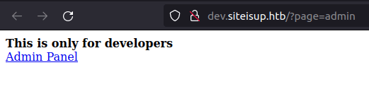 HTB - UpDown Admin panel page