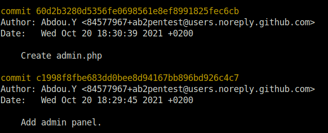 HTB - UpDown add admin panel commit