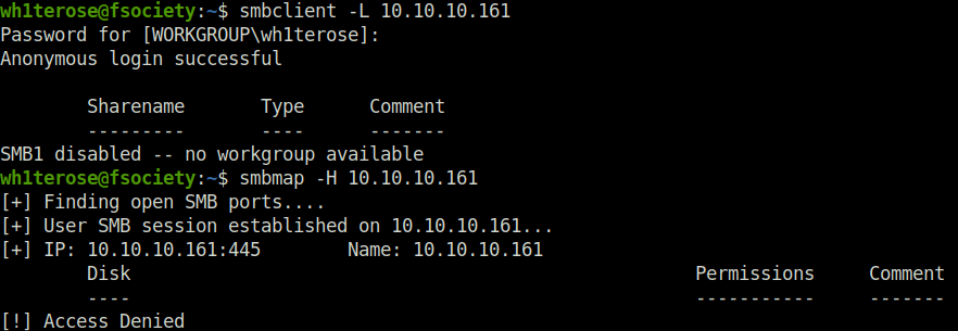 HTB - Forest SMB Enumeration